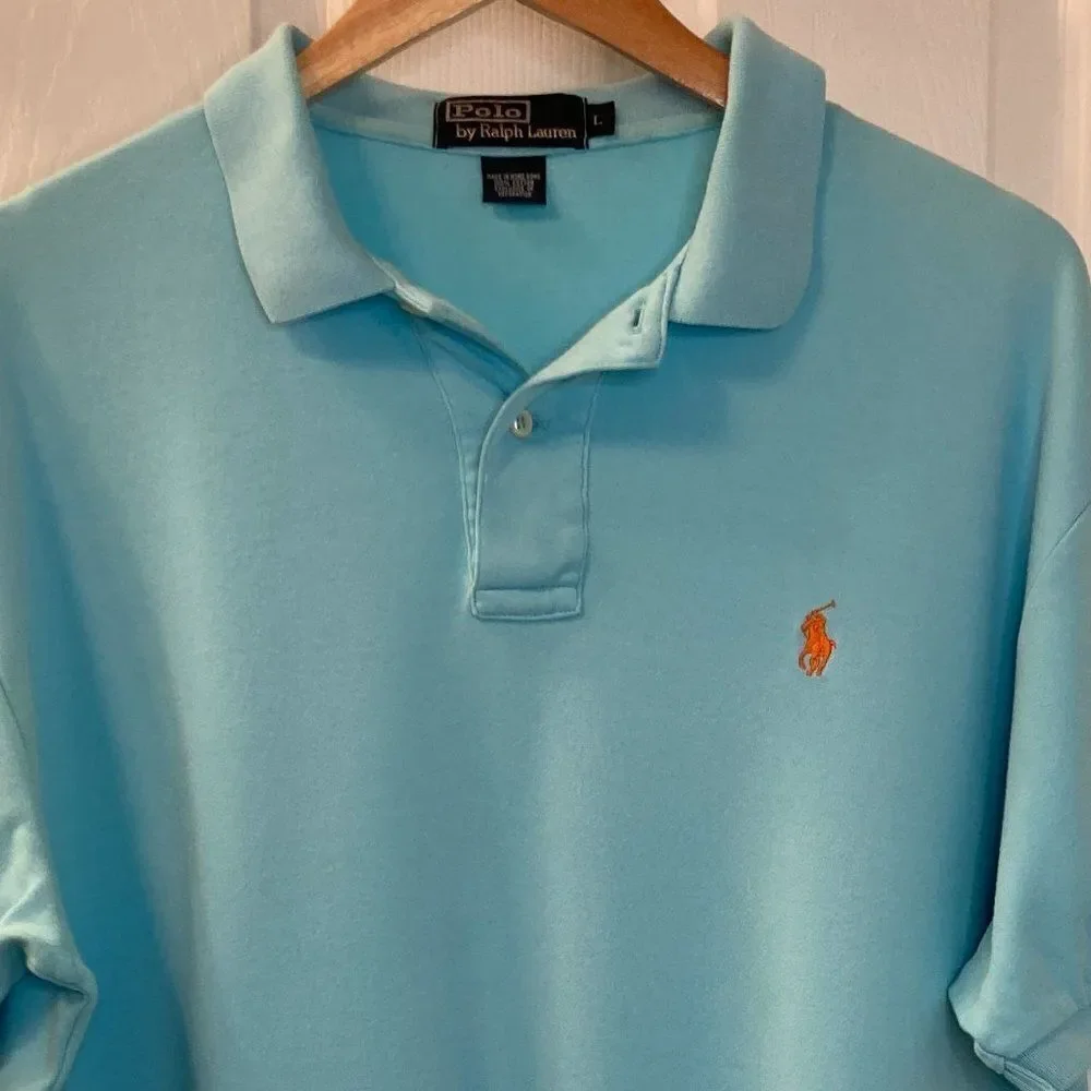 Polo Ralph Lauren Light Green Short Sleeve Polo Size Large